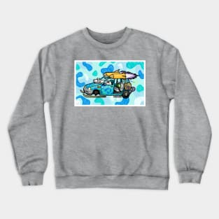 Twin Rocket Car Crewneck Sweatshirt